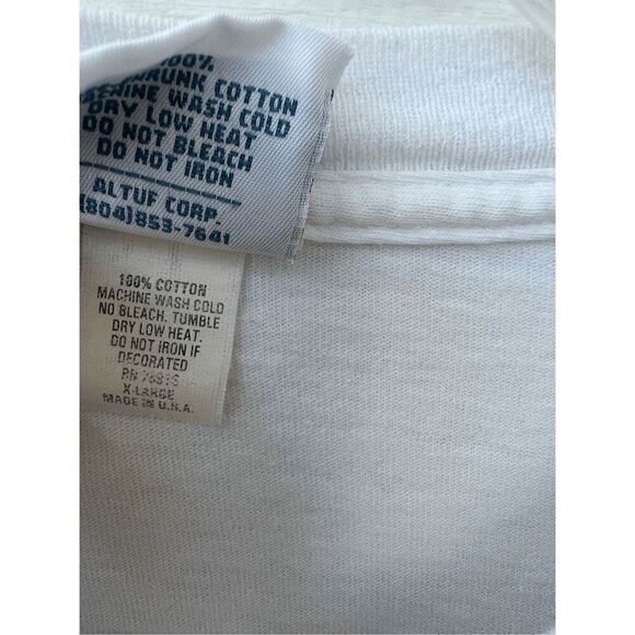 Vintage 90s Outer Banks Lighthouses Ribbed Single Stitch T-Shirt made in USA - Picture 10 of 11